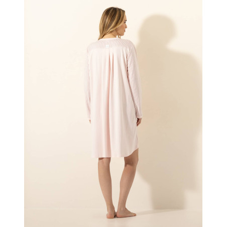 Chemise de nuit en coton HOLY 301 Bois De Rose | Le Chat