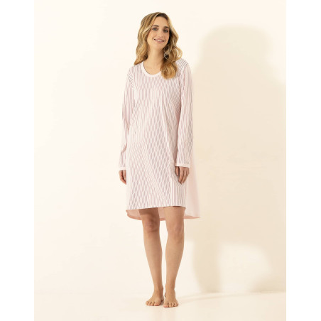 Cotton nightdress HOLY 301 Pinkwood | Le Chat