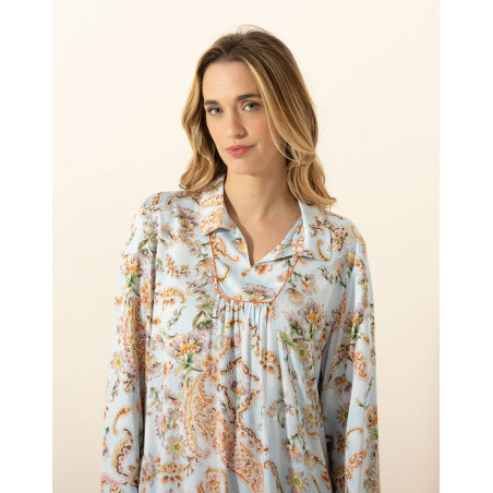 Chemise de nuit en viscose INDIAN SONG Multico