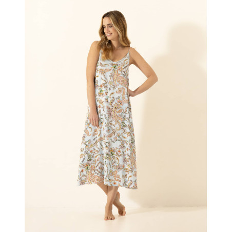 Nuisette longue en viscose INDIAN SONG Multico