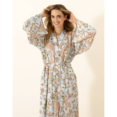 Kimono en viscose INDIAN SONG Multico