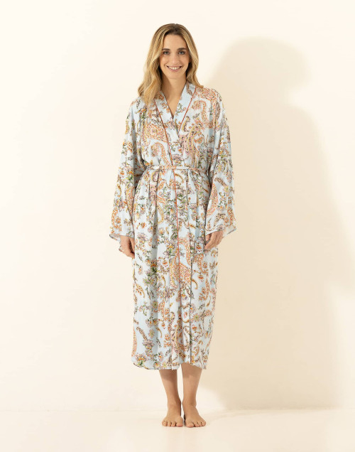 Kimono en viscose INDIAN SONG Multico
