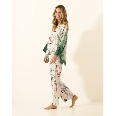 Pyjama en viscose JAPANDI 302 Multico | Le Chat