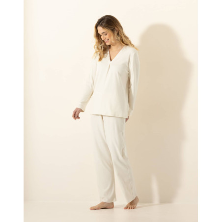 Viscose pyjamas PHILO 302 Ecru | Le Chat