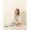 Button-up cotton pyjamas PHILO Ecru
