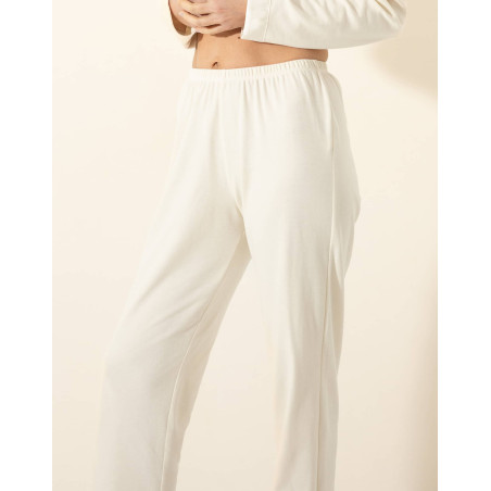 Button-up cotton pyjamas PHILO Ecru | Le Chat