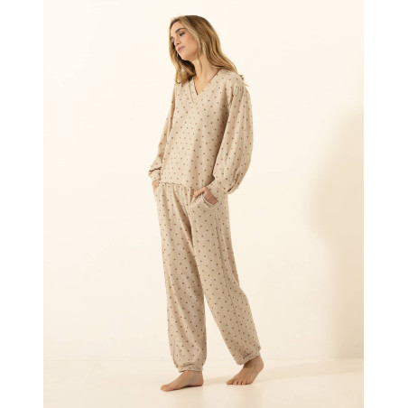 Ensemble Sweat PLEINELUNE 322 Beige | Le Chat
