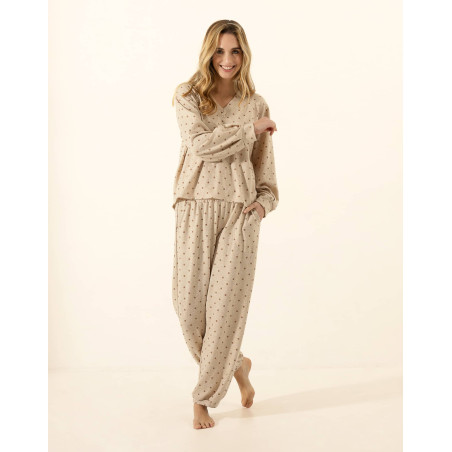 Ensemble Sweat PLEINELUNE 322 Beige | Le Chat