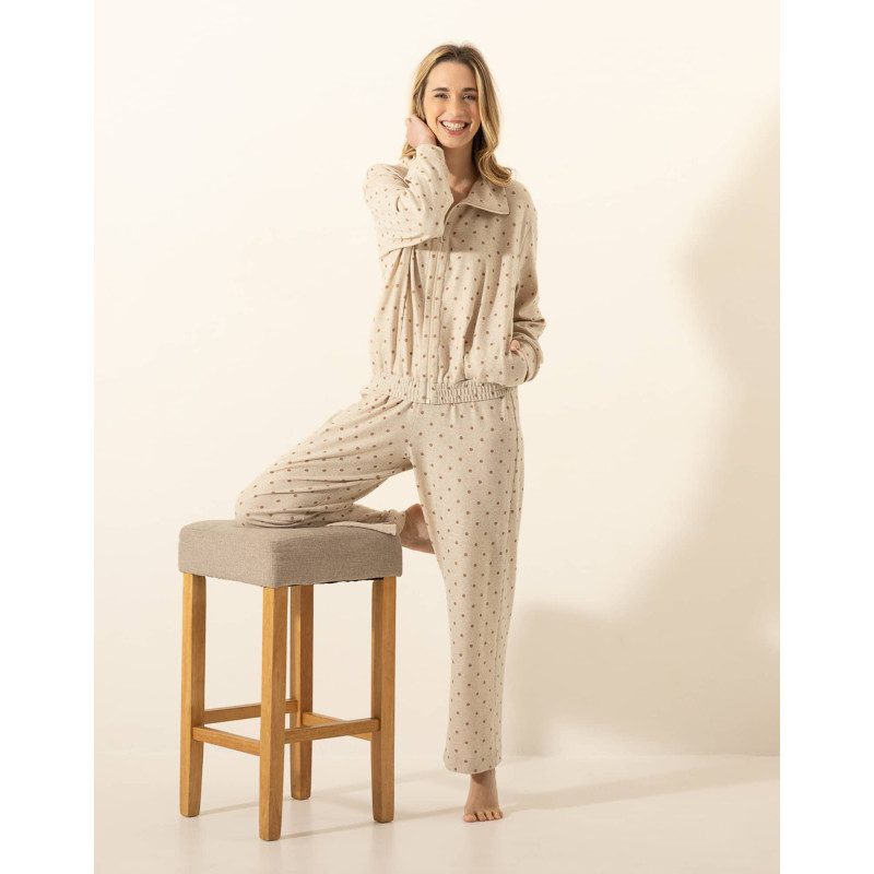 Ensemble Homewear PLEINELUNE 326 Beige | Le Chat