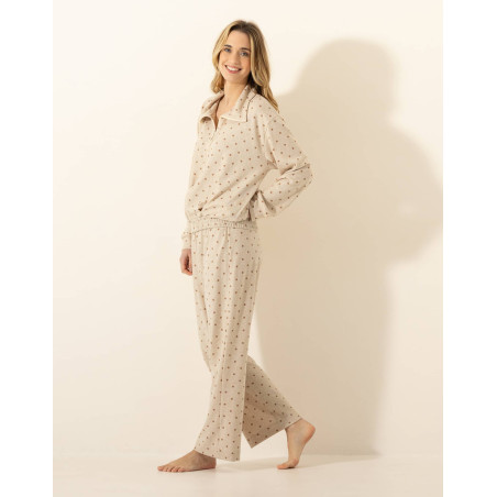 Ensemble Homewear PLEINELUNE 326 Beige | Le Chat