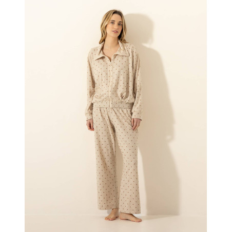 Ensemble Homewear PLEINELUNE 326 Beige | Le Chat