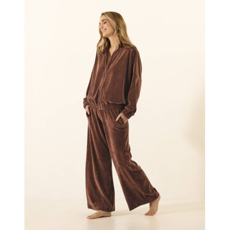 Ensemble velours PSYCHE 326 Chocolat | Le Chat
