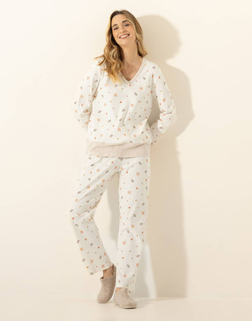 Pyjama en coton SONGE Beige