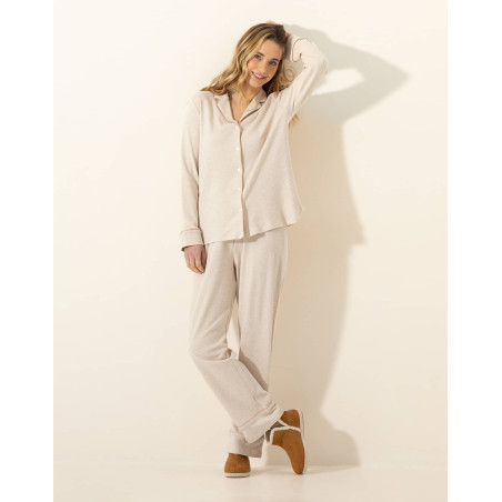 Cotton pyjamas SONGE Marl Beige