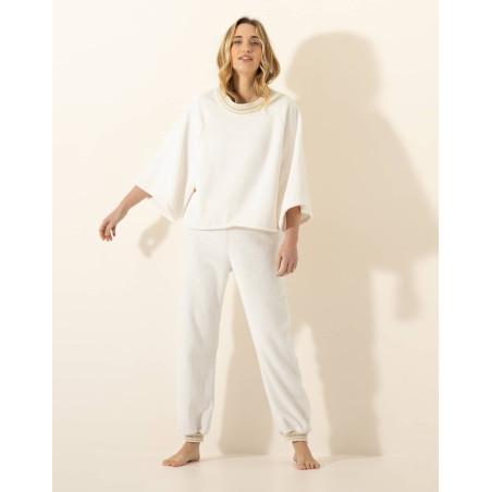 Ensemble Sweat YOGI 322 Ecru | Le Chat