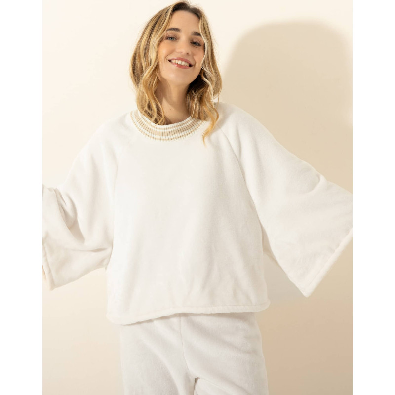 Ensemble Sweat YOGI 322 Ecru | Le Chat