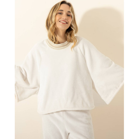 Ensemble Sweat YOGI 322 Ecru | Le Chat