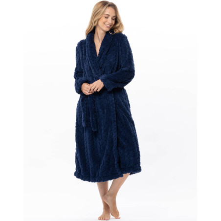 Dressing gown ESSENTIEL H60B Navy | Le Chat