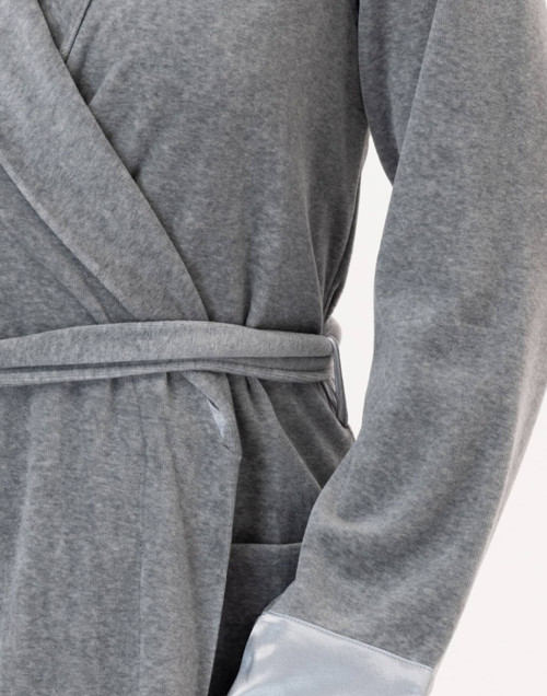 Velour Dressing gown ESSENTIEL H67A Marl Grey