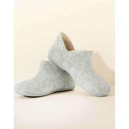 Felt slippers LA SUITE Grey | Le Chat
