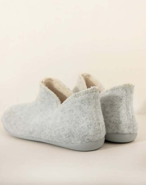 Felt slippers LA SUITE Grey