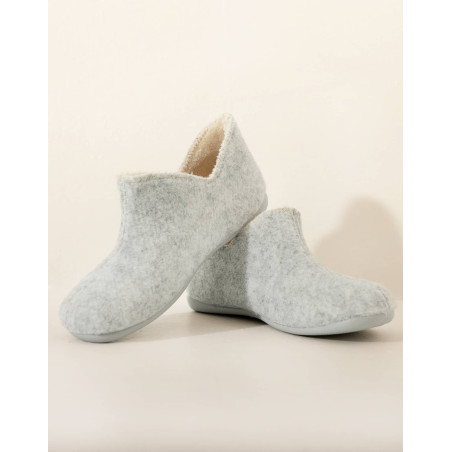Felt slippers LA SUITE Grey | Le Chat