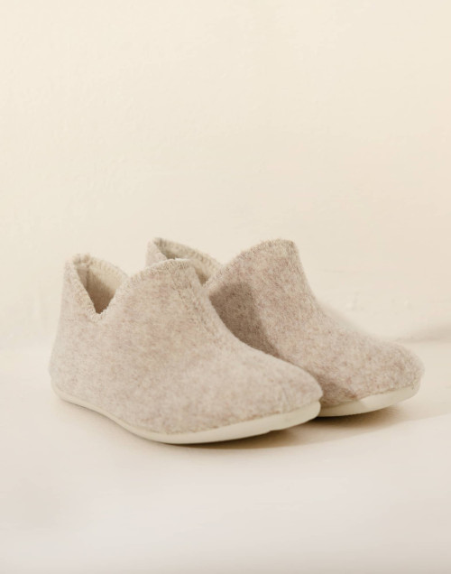 Felt slippers LA SUITE Beige
