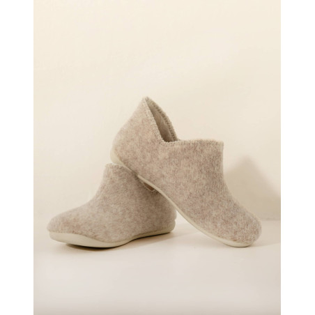 Felt slippers LA SUITE Beige | Le Chat