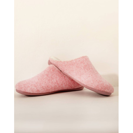 Felt mule slippers LA SUITE Pink | Le Chat
