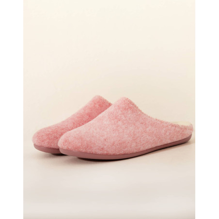 Felt mule slippers LA SUITE Pink | Le Chat