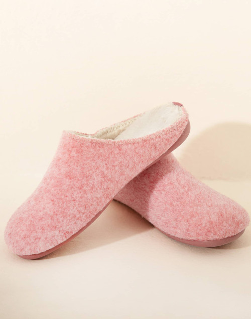 Mules en feutre LA SUITE Rose