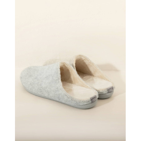 Mules en feutre LA SUITE Gris | Le Chat