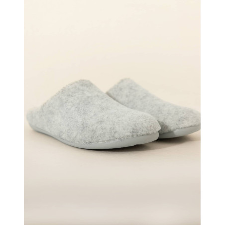 Mules en feutre LA SUITE Gris | Le Chat