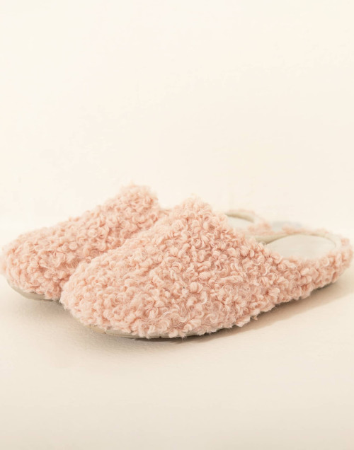 Mules en bouclette LA SUITE Rose | Le Chat