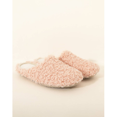 Mules en bouclette LA SUITE Rose | Le Chat