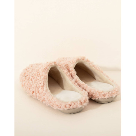 Pink terry mules LA SUITE | Le Chat