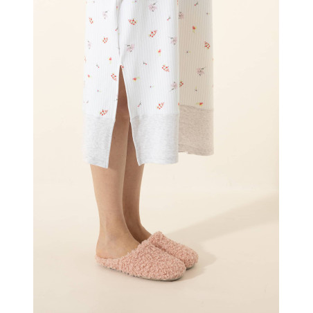 Pink terry mules LA SUITE | Le Chat