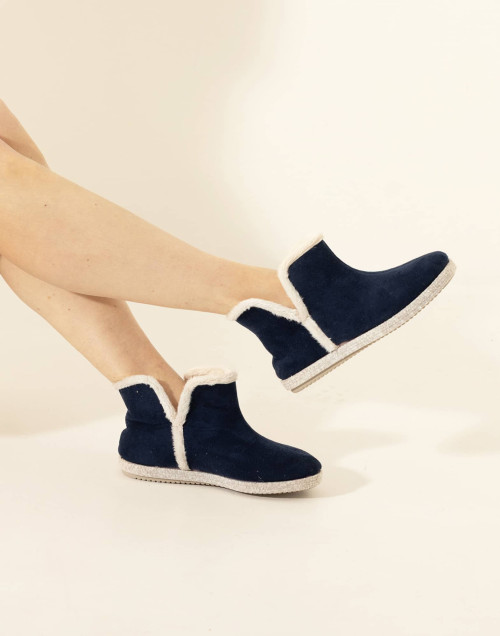 Bottines en suédine LASUITE 396E Marine | Le Chat