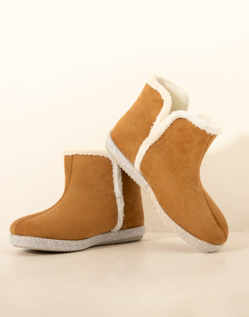 Suede-Effect booties LASUITE 396E Tan | Le Chat