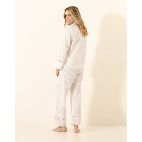 Pyjama en coton LASUITE 326 Rose | Le Chat