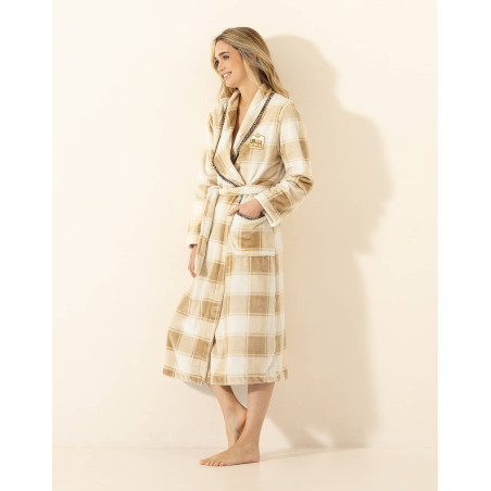 Dressing gown LA SUITE Beige | Le Chat
