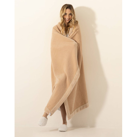 Plaid LASUITE 390 Beige | Le Chat