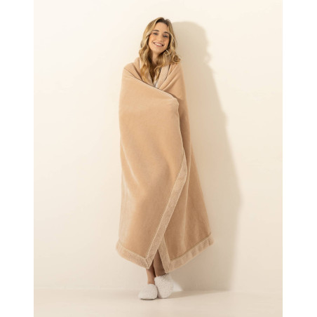 Plaid LASUITE 390 Beige | Le Chat