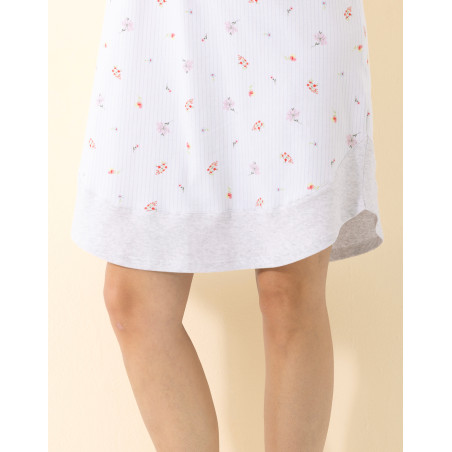 Cotton nightdress SONGE Sky Blue | Le Chat