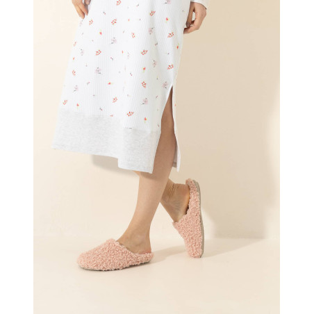 Chemise de nuit longue en coton SONGE Ciel | Le Chat