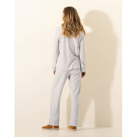 Pyjama en coton SONGE Gris Chine | Le Chat