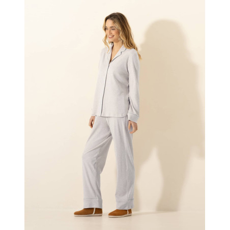 Cotton pyjamas SONGE Marl Grey | Le Chat