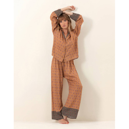 Pyjama boutonné en viscose JAIPUR Dore