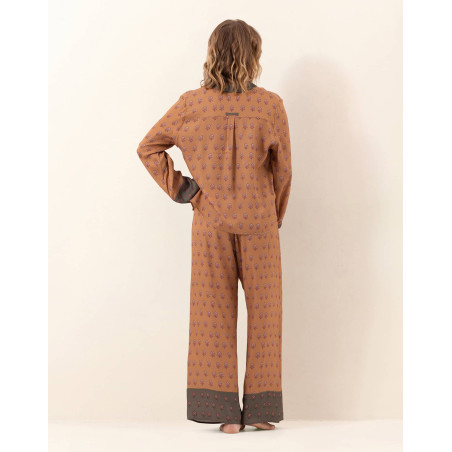 Pyjama boutonné en viscose JAIPUR Dore