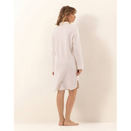 Chemise de nuit en viscose PHILO Ecru